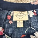 st. john's bay  Navy Floral Blouse Photo 5