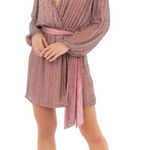 Karina Grimaldi  Garda beaded mini dress‎ with velvet belt Large Photo 0