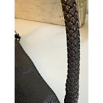 Brighton Leather Charlotte Envelope Shoulder Bag Black Purse Baguette Small VTG Photo 8