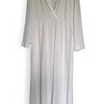 Rixo Bridal White Emilia Wide Leg Silk Jumpsuit Size Large Photo 1
