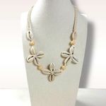 Free People Happy Days Shell Necklace NWT Neutral Bohemian Beach Choker Summer Photo 6