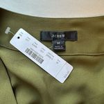 J.Crew NEW  Olive Green V-Neck Sleeveless Blouse Medium | Boxy Relaxed Draped Top Photo 4