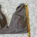 Bayron bay Ellie Bralette Bikini Top in Taupe Polka Dot size 8 Gray Photo 4