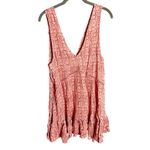 Free People  Let It Happen Mini Slip Dress Size Small Light Pink Combo Trapeze Photo 8