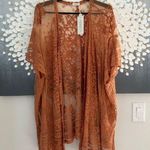 NEW Swimwear Cover Up Robe Beach Bikini Kimono Lace One Size Brown Size undefined Photo 3