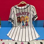 Bratz doll Jersey Top Baseball shirt L White Size L Photo 4