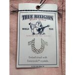 True Religion NWT  Swarovski Crystals Leggings Pink Skinny Jeans Misses Size 25 Photo 2