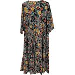 Natural Life NWT Tiered Tie Neck Floral Maxi Dress Size Medium Bohemian Boho Photo 4