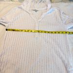 Billabong  Sheer White Swim Coverup w/ Hood Size Small Roll Tab Sleeves Ruching Photo 5