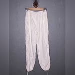 ZARA White Parachute Pants with Green Stitching (XS) Photo 2