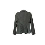 EXPRESS Gray Tailored Career Blazer Size 4 One Button Classic Office Workwear Photo 1