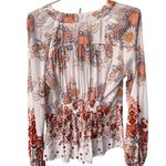 Free People Run Free Blouse Multi floral S Photo 3