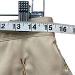 Coral Bay Y2K Golf Shorts 12 Beige Embroidered High Rise Country Club Resort Tan Photo 5