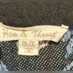 Hem & Thread EUC  Brown, Blue and White Aztec Print Open Front Cardigan size m Photo 8