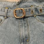 Kittenish Blue Jean Shorts with Belt Size S Photo 5