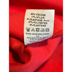 River Island Dress Womens 6 Red Black 3/4 Sleeve Peplum Pencil Cocktail Office Photo 6