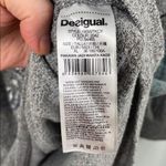 Desigual  Floral Print Scoop Neck 1/2 sleeve oversized Gray pullover Top size XL Photo 6