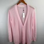 AG Adriano Goldschmied Pink Cashmere Light Knitted Cardigan Size S Photo 4