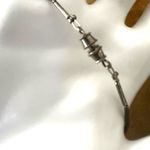 Puka shell tigers eye silver tone surfer bracelet Photo 7