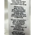 Topshop Crop Top Lace Up Front Long Sleeve Cropped Hem Cotton Blend White 6 NWT Photo 8