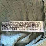 ZARA  Green Viscose Wide Leg Y2K  Drawstring Waist High Rise Pants SZ XS #2130 Photo 9