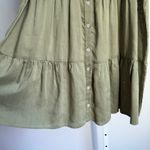 Trixxi  Tiered Mini Dress - Button Front,‎ Puff Sleeve, Casual - sz S Photo 3