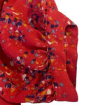 Gibson  Women's Floral Print Knot Blouse 3/4 Sleeve Size XL Photo 8