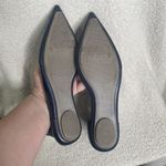 Melissa  Cutting II Ankle Strap Flats Pointed Toe D'Orsay Shoes Navy Size 10 Photo 5