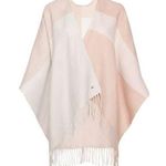 SOIA & KYO  tan fringe poncho sweater Photo 1
