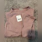 Free People  bodysuit Sleeveless Tank XS cutout sexy Pink Purple festival concert Photo 6