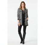 Preston & York  Woven Button Up Long Sleeve Cardigan Sweater M Photo 7