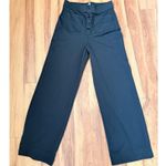 Halara Wide Leg Dress Pants Button Up High Waist Black XSP Photo 0