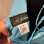 La Femme 30662 Strappy Back Cloud Blue Gown 8 Photo 5