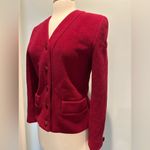Vyella Vintage Wool and Mohair 4 Button ladies blazer size 8 Color Maroon Photo 1