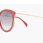 CELINE 56mm Round Sunglasses Red Shiny Red Photo 2