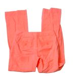J.Crew  orange coral color city fit linen Blend pants size 0 Photo 2