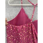 Nine Britton  Women's Blouse Pink Floral Size Small T Back Tank Lined Sleeveless Photo 2