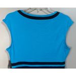 NY&Co Blue with Black Piping Cotton V Photo 7