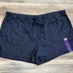 Gap Tencel Short, XXL, NWT, Dark Navy front pockets, back pockets, adjustable waist, length from top to bottom is 22, waist is 16 Photo 0