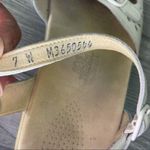 Sas this is comfort white buckle sandals shoes strappy size 7 floral cut out Photo 9