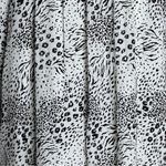 Joie  Dress Women Large White Black Animal Print Shift Animata‎ Dress Edgy Party Photo 4