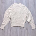 White Cable Knit Sweater S Photo 3