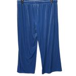 Chelsea28  Women’s Velour Cropped drawstring waist blue lounge pants XL Photo 2