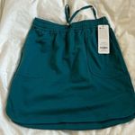 CRZ Yoga  Cotton Sweat 17'' Jersey Skirt with Pockets, Green Jade, XS, NWT Photo 1