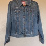 Avenue  Jeans Distressed Embroidered Denim Jacket Size 14/16 Photo 1