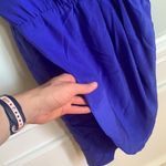 Amanda Uprichard  Blue Silk Faux wrap Dress S Photo 4