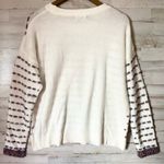 NWOT Tribekka 44 Cream Tinsel Sweater Medium Photo 3