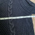 FOR THE REPUBLIC Cotton Crewneck Sweater (Sz XL) Blue Distressed Cable Knit Photo 7