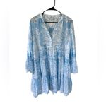 Tuckernuck JULIET DUNN Pastel Blue Palladio Flared Sleeve Dress Size XL Photo 5