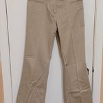 New York And Company Petite Straight Leg Trousers in Light Khaki Photo 1